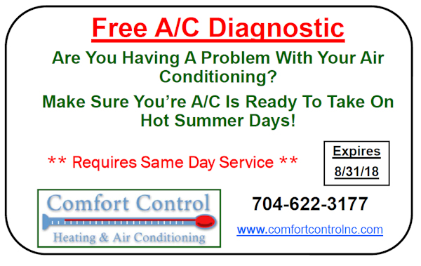 Charlotte comfort control A/C Air Conditioning Discount Special 2018